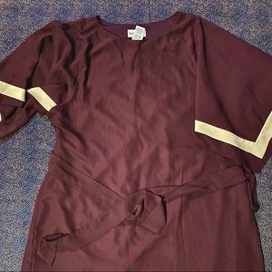 Purple and Beige Dress